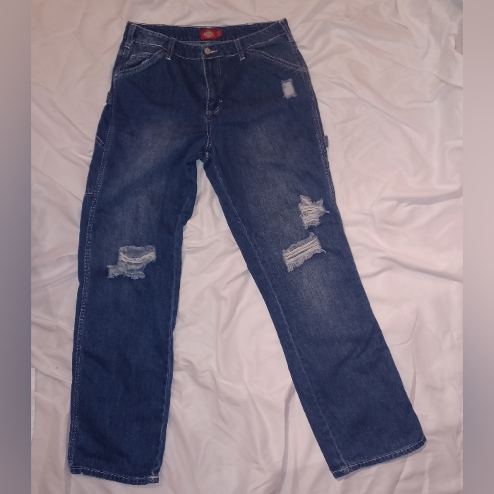 Dickies Distressed Blue Jeans